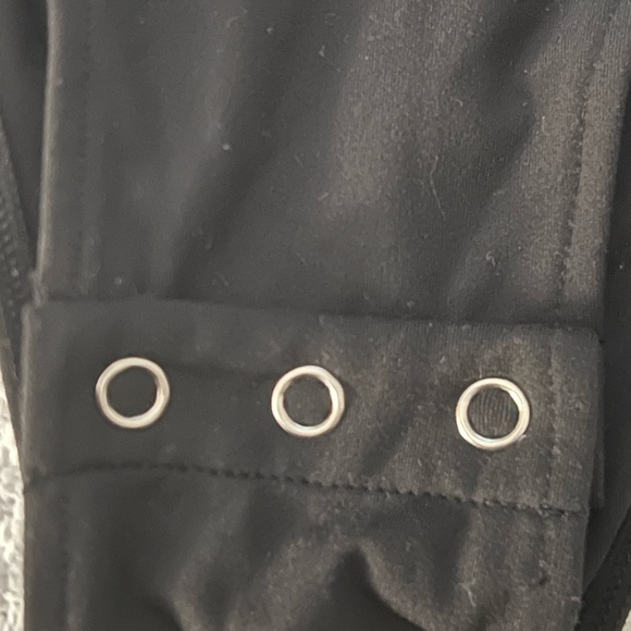 REORIA Womens Square Neck Double Lined Long sleeve Bodysuit/skims doupe - Picture 3 of 5